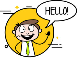 cartoon character of a person with a smile