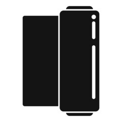 Rolled mat icon simple vector. Carpet gym