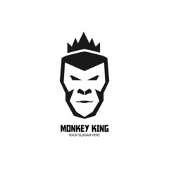monkey king logo concept
