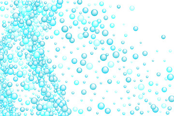 Soap bubbles vector background. Shower concept backdrop.
