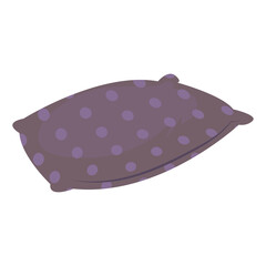 purple pillow with dots