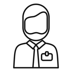 Trust expert icon outline vector. Quality standard