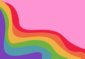 Abstract vector background. Pride month. Rainbow. Banner, poster
