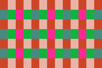 Illustration of dark red and green tone striped square background.