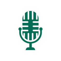microphone icon design vector