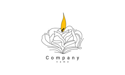 logo candle template
