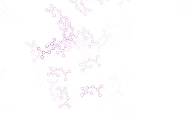 Light Pink vector pattern with artificial intelligence network.