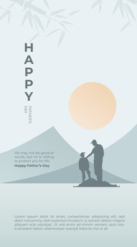 Happy Father's Day Poster Design
