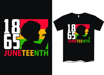 Juneteenth 1865 black freedom t shirt design