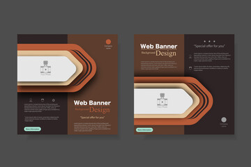 Business Webinar Banner Post Design Square Template