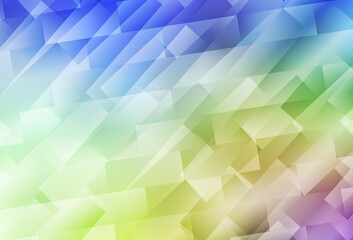 Light Multicolor vector backdrop with rhombus.