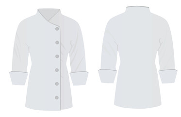 White cook uniform. vector illustration