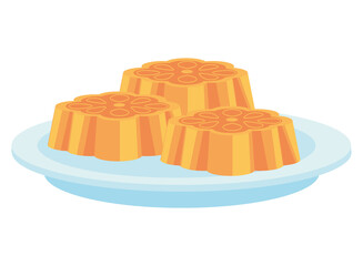 mooncakes on plate