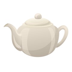 Matcha tea pot icon cartoon vector. Green powder