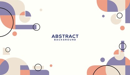Cute and colorful abstract geometric background design vector
