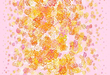 Light Multicolor vector background with abstract shapes.