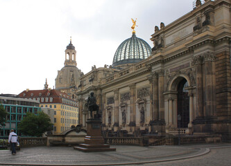 Bruhl Terrace (Balcony of Europe) is one of most popular architectural ensemble in Dresden