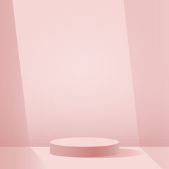 Obraz na płótnie Canvas 3d background products minimal podium scene with geometric platform.