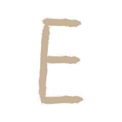 brush stroke letter