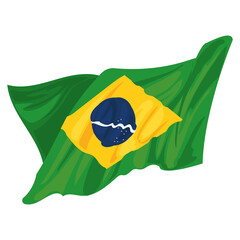 bright brazil flag