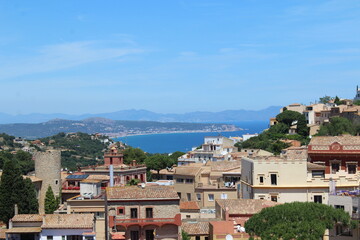 view Estartit, Costa brava. Islas Medas. Landscape Summer background. Beautiful Costa Brava village views.