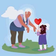 grandmother and grandchild