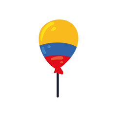 flat colombian balloons design