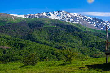 Obraz premium Mountain landscape with alpine forest, Armenia