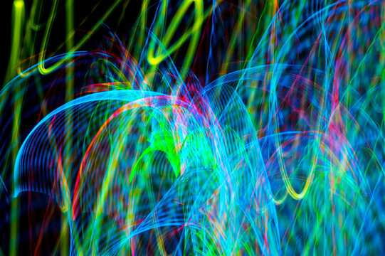 Abstract pattern of city lights