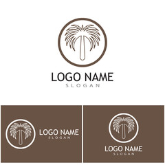 Dates tree Logo Template vector symbol  design