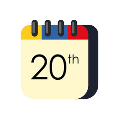 flat colombian calendar