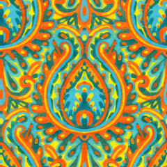 stylized ethnic pattern.