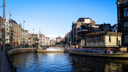 Obraz na płótnie Canvas Views from the city of Amsterdam, the Netherlands