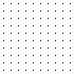Square seamless background pattern from geometric shapes are different sizes and opacity. The pattern is evenly filled with small black t-shirt symbols. Vector illustration on white background