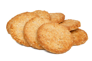 Cereal classic cookies isolated on the white background