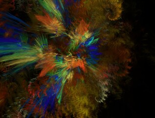 Fototapeta premium Imaginatory fractal abstract background Image