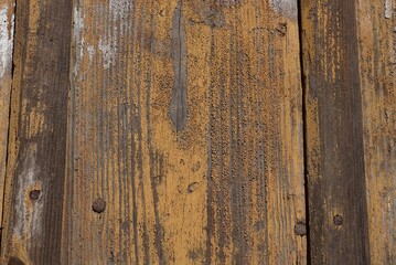 brown  wooden texture from old  boards in the old fence wall