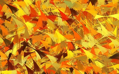 Light Orange vector background with abstract shapes.