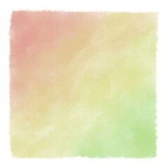 Orange, yellow, and green pastel watercolor sky texture background.	