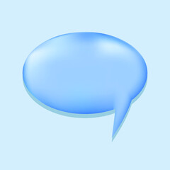 Speech bubble and dialog balloon in realistic style