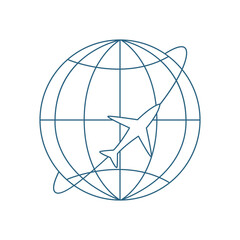 flat globe world image