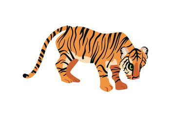 Fototapeta na wymiar big tiger illustration
