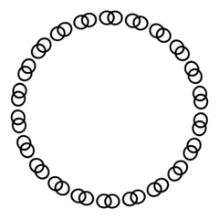 art pattern circle frame