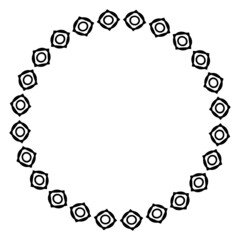 art pattern circle frame