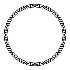 art pattern circle frame