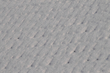 winter landscape snow on the roof of the house