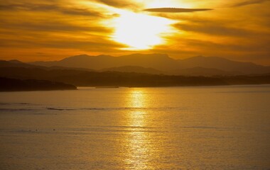 Naklejka premium coucher de soleil