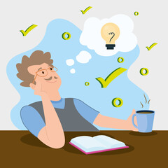 cartel of man thinking