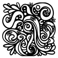 Hand drawn dooDoodle wave illustration for your designdle pattern for yourdesign