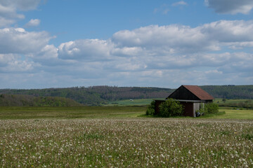 Landscape view near the german village called Hallenberg